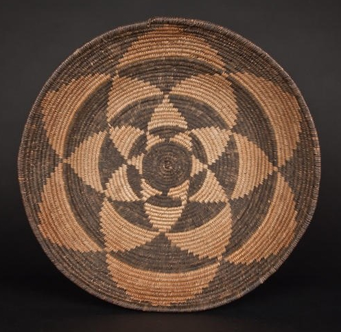 Native American Indian Apache Rosette basket